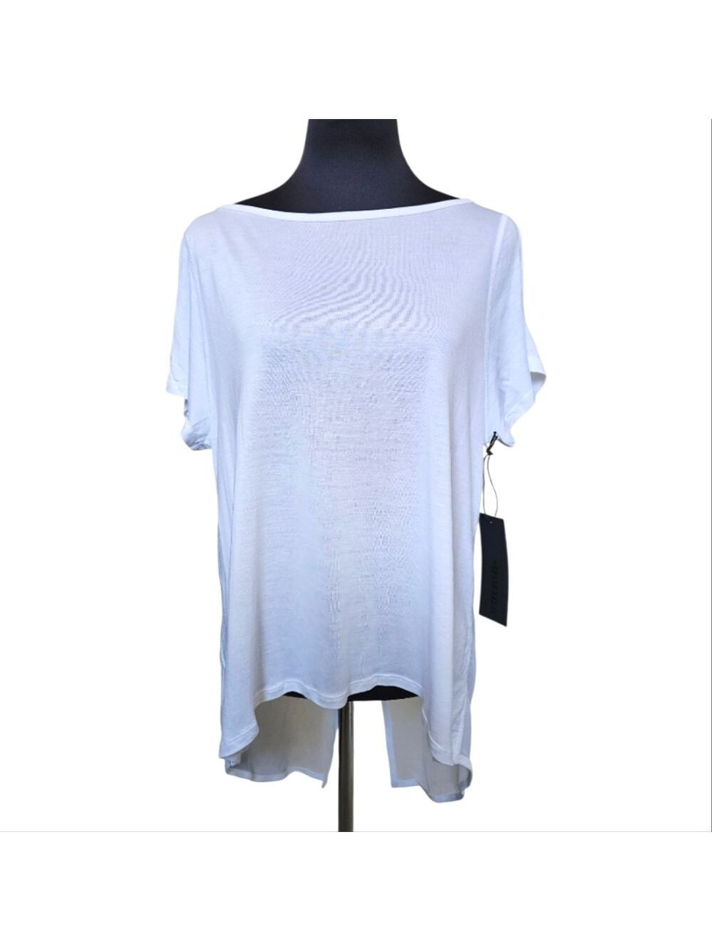 KARMA White Malala Short Sleeve Crew Neck T Shirt Size Medium NWT